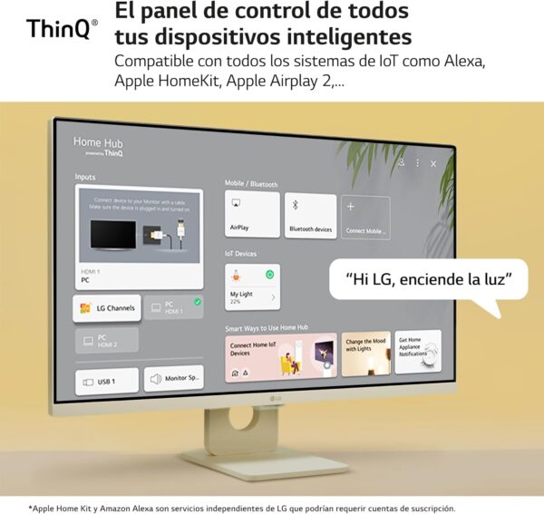 LG 27SR50F-W - Smart monitor, 27", pantalla IPS, Full HD, webOS 23, (1920x1080), 16:9, Sin Cámara, ThinQ App, HDMI 2EA, Blanco - Image 11