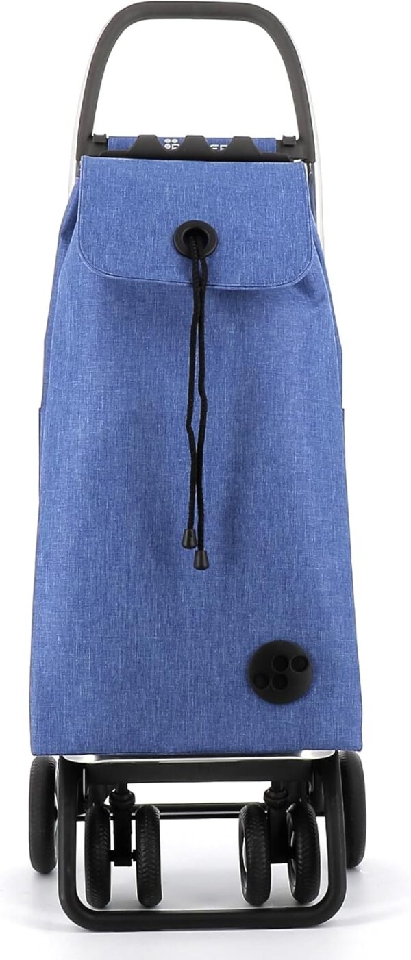 Carro Rolser I-MAX Tweed 4 Ruedas 2 Giratorias Plegable - Azul - Image 2
