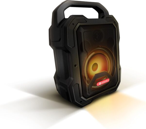 Motorola Sound ROKR 800 - Altavoz Bluetooth - Batería de 20 horas de duración - Radio FM - LED de colores - Puertos DC, USB, AUX y MIC - Tecnología inalámbrica verdadera - Negro - Image 12