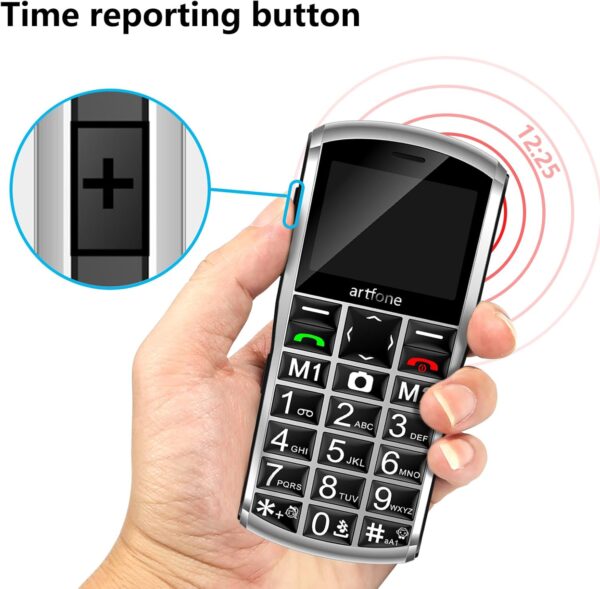 artfone 4G Volte Teléfono Móvil para Personas Mayores Teclas Grandespara Mayores, Senior Móviles con SOS Botón, 2.4 Pulgadas, con una Base de Carga, Fácil de Usar para Ancianos - Image 3