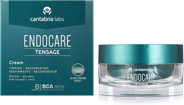 Endocare Tensage Cream - Crema Antiarrugas, Antiflacidez, Regeneradora Antiedad, Efecto Tensor Inmediato, Nutritiva, para Pieles Normales a Secas, 50 ml