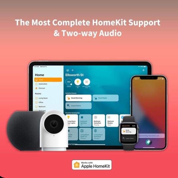 Aqara Cámara Hub Interior G2H Pro, 1080p HD de Cámara de HomeKit, Visión Nocturna, Audio Bidireccional, Zigbee Hub, Cámara Enchufable Compatible con Alexa, HomeKit, Google Assistant e IFTTT - Image 2