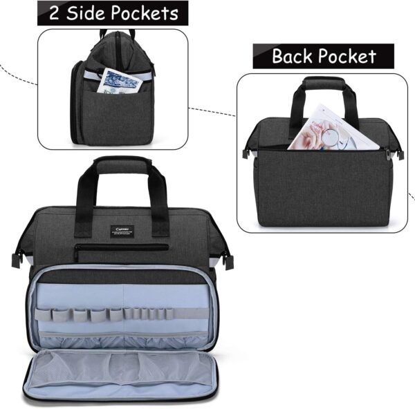 CURMIO Botiquín de Primeros Auxilios, Maleta de Primeros Auxilios, Bolsa para Emergencias, Multiusos, Ligero, (Sola Bolsa, Patente Pendiente), Negro - Image 4