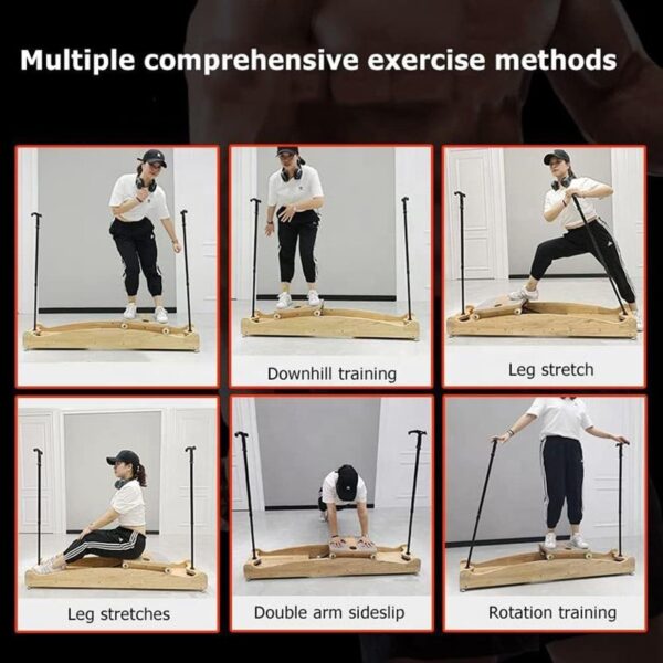 HLGKBY Simulador de esquí para Interiores Máquina de Entrenamiento de Equilibrio y coordinación, máquina de Ejercicio Cardiovascular multifunción, máquina de Ejercicio de esquí para Entrenamiento - Image 6
