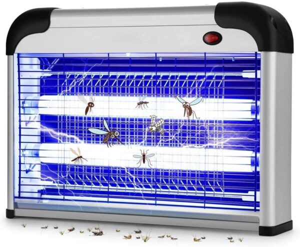 Exterminador de Insectos Voladores - Potente Zapper Eléctrico 2800V, Luz Atractiva 20W, Protección Total para el Hogar