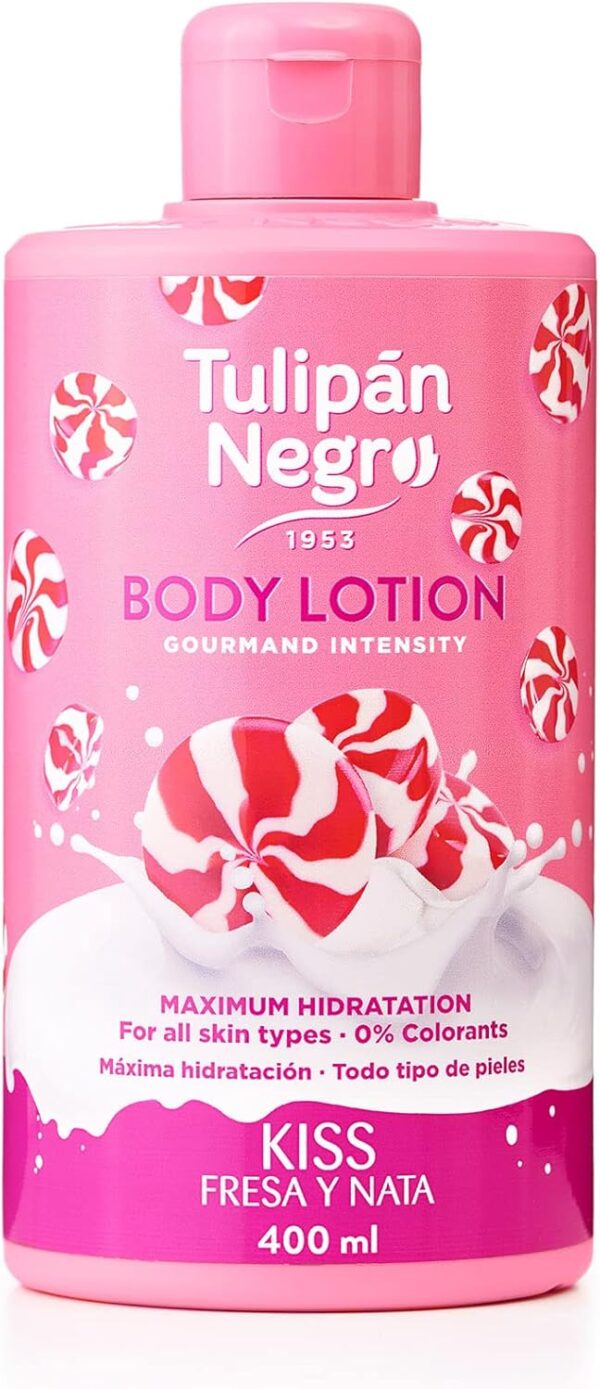 TULIPÁN NEGRO, BODY LOTION FRESA&NATA 400ML
