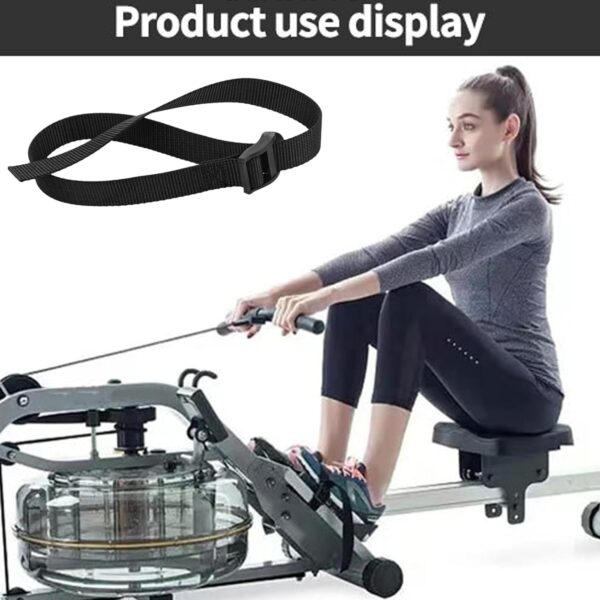 WNXGNHO Correa de pie de repuesto para fitness, correa de pie fija ajustable para máquina de remo para fitness, deportes en casa - Image 5