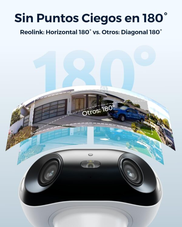 Reolink 4K Camara Vigilancia WiFi Exterior Solar, Visión Nocturna Verdadera en ColorX F1.0, Gran Angular de 180, 8MP Camara Seguridad con 2,4/5GHz Wi-Fi 6, Detección PIR y AI, Argus 4 Pro+Panel Solar - Image 2