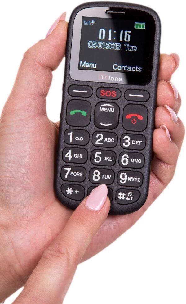 TTfone TT100 Comet - Móvil Libre (USB, Banda Dual, Botones Grandes), Olor Negro - Image 7
