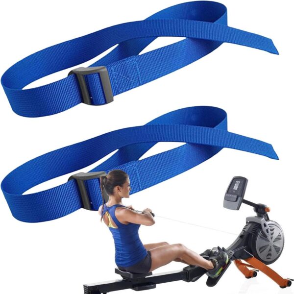 Correas para pedales elípticos,Correas para pies para máquinas de remo - 2 correas para los pies de fijación del pedal de la máquina de remo | Correas elípticas para pies para correas de pedales de má - Image 6
