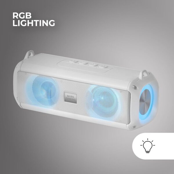 Mars Gaming Altavoz+Barra MSB-XTW 20W BT RGB white - Image 5