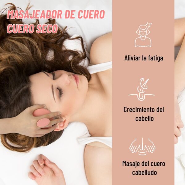 RONAN. Cepillo de Champu - Cepillo Masajeador Cuero Cabelludo - Masajeador Capilar - Cepillo Exfoliante Capilar Pelo Húmedo y Mojado - Masajeador Cabeza Crecimiento Capilar - Limpieza y Sequedad - Image 5