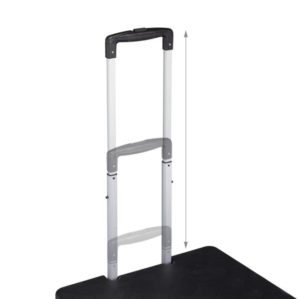 Relaxdays Carro de la Compra Plegable, Carrito de Transporte con Asa Telescópica y Tapa, hasta 35 kg, 99x45x38 cm, Negro - Image 8