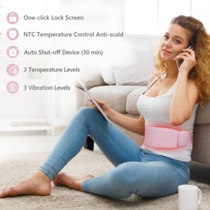 FUCEORUY Manta Electrica Lumbar Portátiles, Almohadilla Térmica Menstrual Reca...