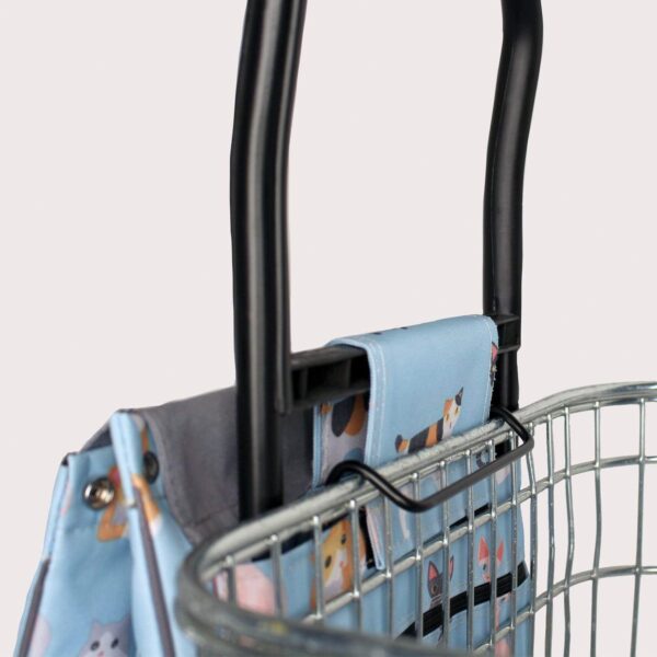 Sabichi Crazy Cats Carrito de la compra de 2 ruedas - Image 7