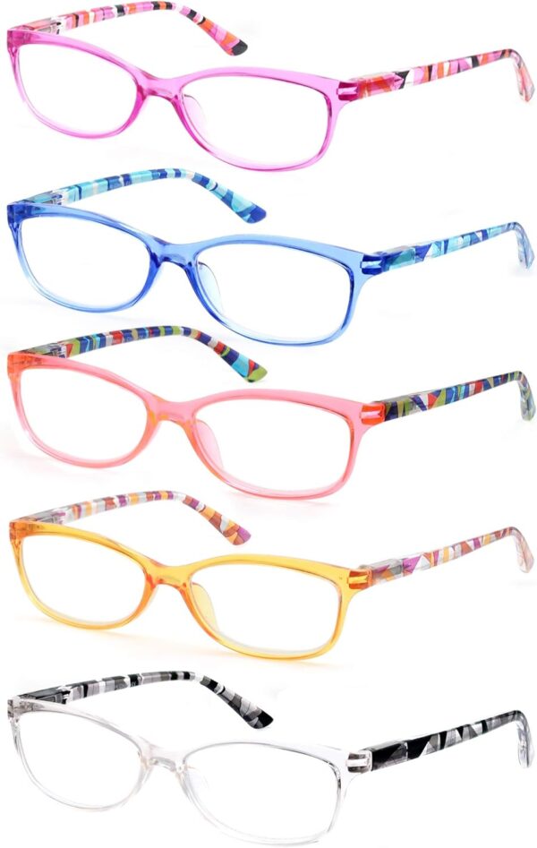 HEEYYOK Gafas de Lectura Mujer con Visión Ultra Nítida Especiales para Lectura.Montura Ligera, con estampado de flores - Image 2