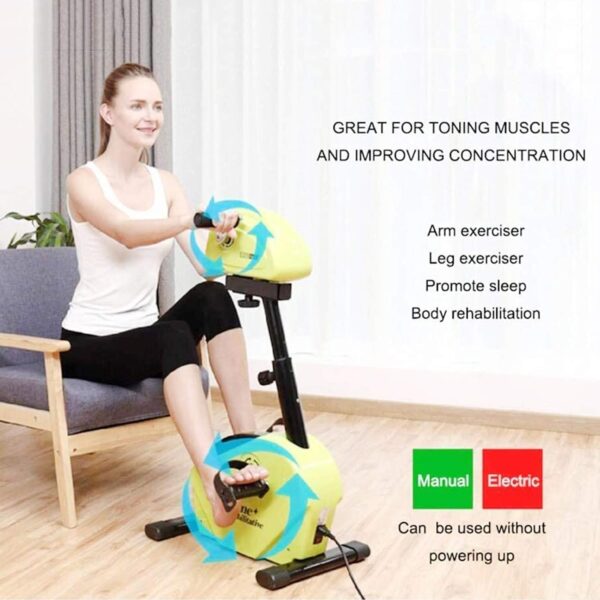 Wgwioo Pedal Eléctrico Ejercitador Médico Vendedor Ambulante, Fisioterapia Y Entrenador De Bicicleta De Rehabilitación Motorizada para Discapacitados, Discapacitados - Image 3