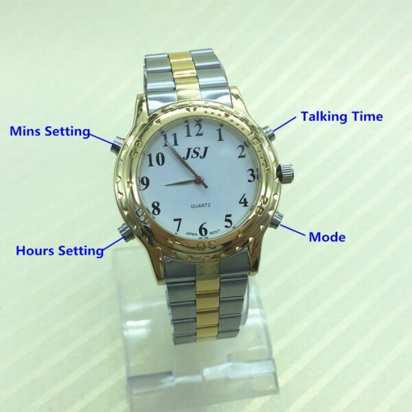 Reloj de pulsera con voz [idioma francés], para personas con problemas visuales, ciegos y ancianos - Image 2