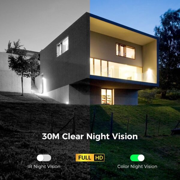 Ctronics 3G/4G LTE Camara Vigilancia Exterior con Tarjeta SIM, 360° PTZ Cámara IP Sin WiFi, Detección Humana, Seguimiento Automático, 30M Visión Nocturna Color, Audio Bidireccional, IP66, Blanco - Image 5