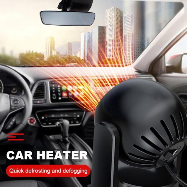 Csnbfiop 12 V 120 W Calentador de coche portátil Calefacción rápida secadora parabrisas Descongelador ventilador caliente ventilador eléctrico ventana demister - Image 7