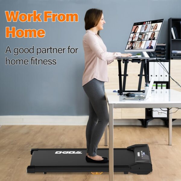TODO Cinta de Correr, Cinta de Andar eléctrica，Walking Pad, Cinta de Correr para Caminar Debajo del Escritorio, Velocidad Ajustable 1-8 KM/H, Motor de 550W con Mando a Distancia y Pantalla LCD - Image 6