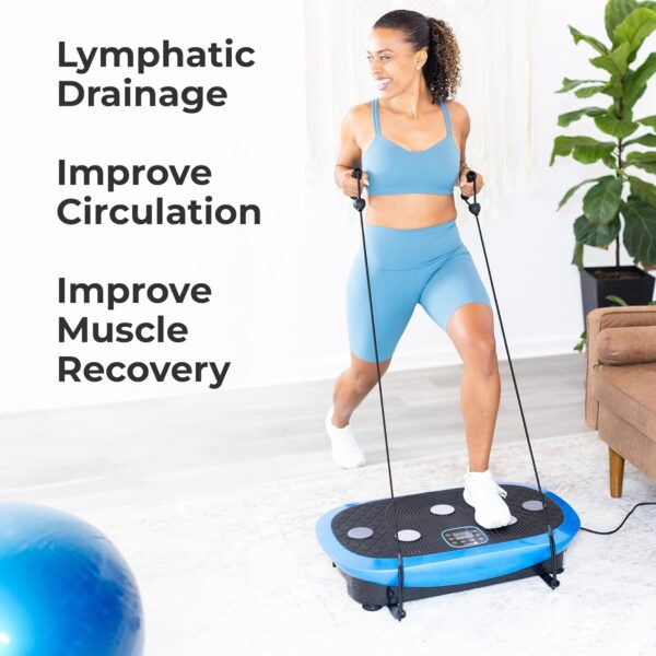 LifePro Rumblex Plus 4D Vibration Plate Eercise Machine -Triple Motor Oscillation, Linear, Pulsation+3D/4D Motion Vibration Platform |Whole Body Viberation Machine for Weight Loss & Shaping. - Image 5