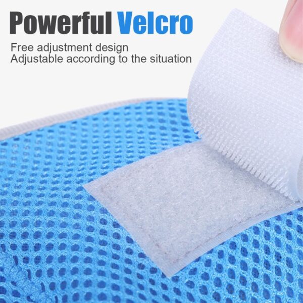 EOYVAIL Cabestrillos y soporte de brazos,Soporte para brazo para niños, soporte para brazo para niños, cabestrillo para muñeca, codo, brazo, dislocación de hombro (azul claro, XL) - Image 3