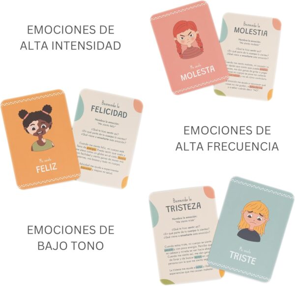 Samma Sati Tarjetas de Emociones | Juego Educativo Montessori | Flashcards Didácticas para Niños a Partir de 2 Años | Pictogramas en Español | Aprende sobre Gestión de Emociones - Image 5