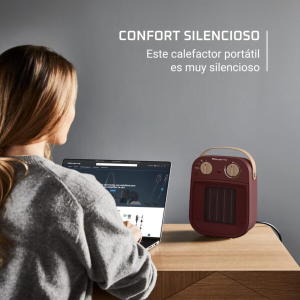 Rowenta My Nomad, Calefactor potente, Modo turbo 1800W, Modo Eco 900W, Diseño compacto, Silencioso, Fácil de transportar, SO8231F0 - Image 3