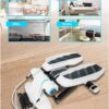 Fitness Stair Stepper, Equipo De Fitness Multifuncional con Bandas De Resistencia Y Monitor LCD Air Climber Stepping Fitness Machine, Ｗhite - Image 6