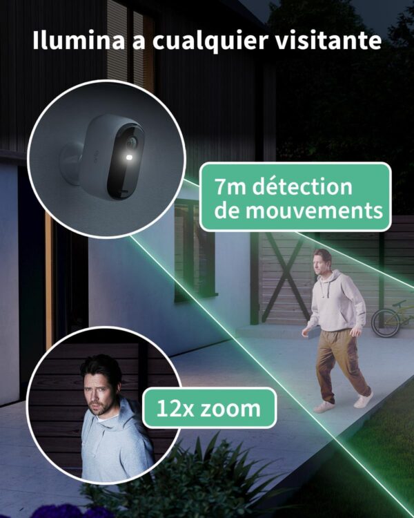 Arlo Essential 2 Camara Vigilancia WiFi Exterior HD, Camara Vigilancia WiFi Interior, Sensor de Movimiento, Alarmas Para Casa, Visión Nocturna En Color, Prueba Arlo Secure Incluida, 4 Cámaras, Blancas - Image 5