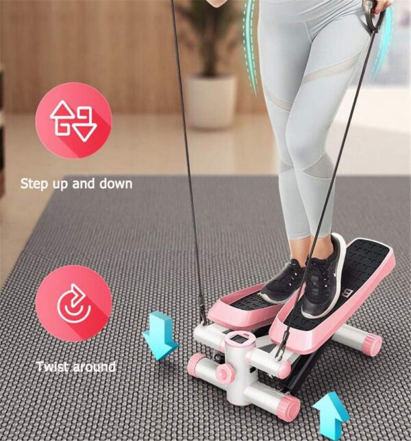 BCLGCF Mini Stepper Fitness Cardio Exercise Trainer, Fitness Stair Stepper para Mujeres Y Hombres, Pantalla LCD, Máquina De Ejercicio Físico, Entrenamiento Interior - Image 2