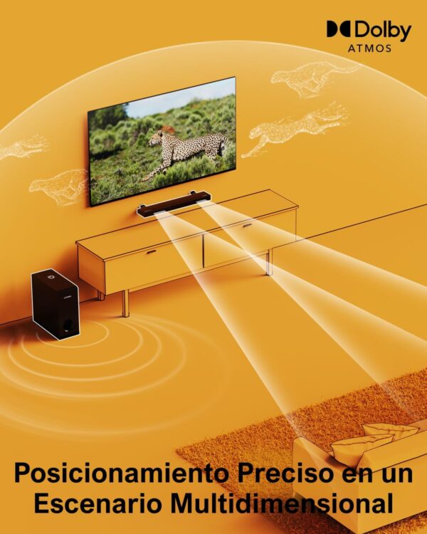 ULTIMEA Dolby Atmos Barra De Sonido para TV, Potencia Máxima 190W, BASSMX, 3D Sonido Envolvente, 2.1 Barra Sonido con Subwoofer, Diseño Compacto Cine En Casa PC Soundbar, 5.3 Bluetooth, Nova S50 - Image 3