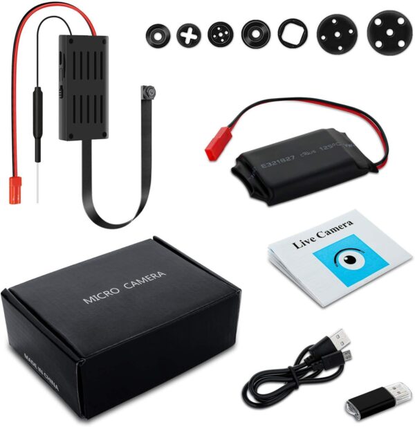 Mini cámara espía de vigilancia, 4K / 1080P HD WiFi Cámara Oculta inalámbrica portátil DIY con detección de Movimiento - Image 8