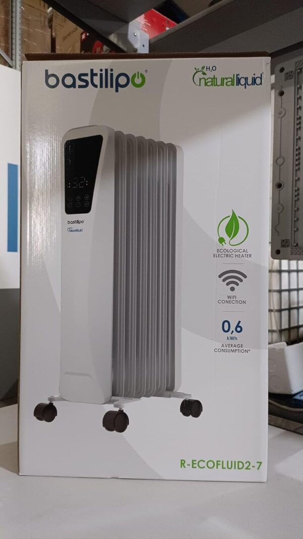 Bastilipo - Radiador de bajo consumo eléctrico con wifi, 11 elementos, ecológico, R-EcoFluid2-11 - Image 2