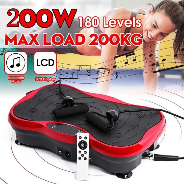 Máquina de Ejercicios de Placa de vibración 200 kg / 440lbs Ejercicio Fitness Plataforma de vibración Delgada con Pantalla LCD + Bluetooth + Remoto, para Waper Shaper - Image 2
