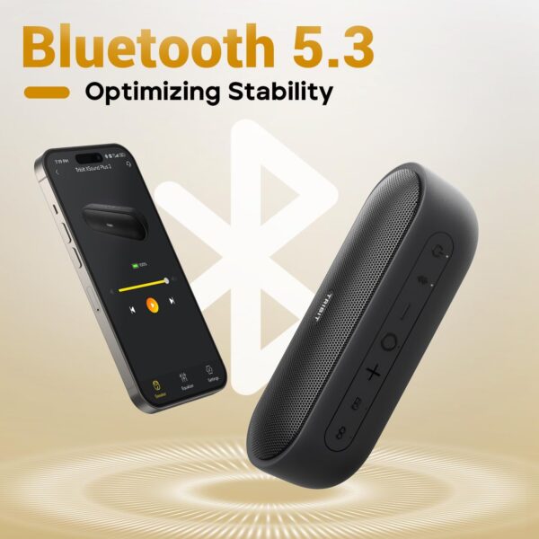 Tribit Altavoz Bluetooth Portátil XSound Plus 2, Altavoz inalámbrico de 30 W con XBass, Tiempo de reproducción de 24 Horas (con XBass Apagado), Sonido estéreo, micrófono Incorporado y Bluetooth 5.3 - Image 5