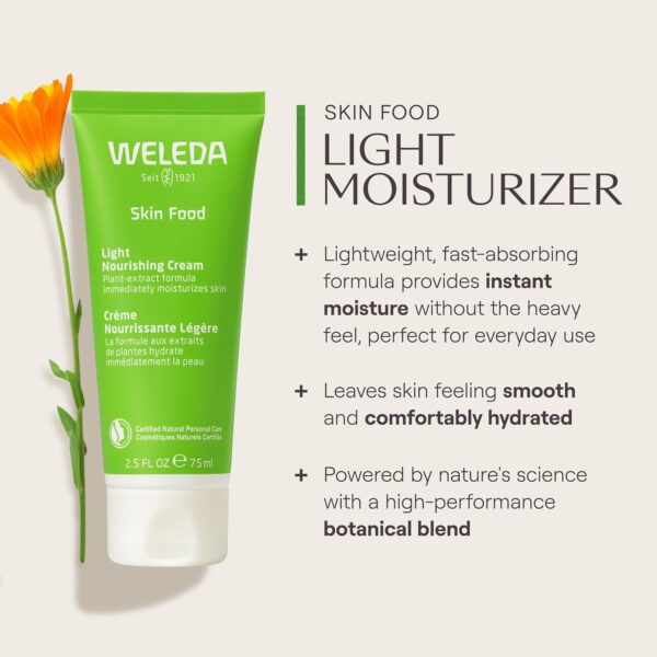 Weleda Skin Food Light, 75 ml Mujeres 75ml, Crema Hidratante - Image 6