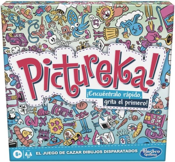 Hasbro Gaming F2564105 Juego Pictureka, Juego de Dibujos de Mesa Infantil, Juegos de Habilidad Mental, Divertido Juego Familiar para Mayores de 6 Años, Regalo de Reyes y Papá Noel para Niños y Niñas
