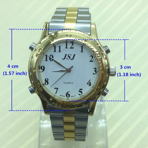Reloj de pulsera con voz [idioma francés], para personas con problemas visuales, ciegos y ancianos - Image 3