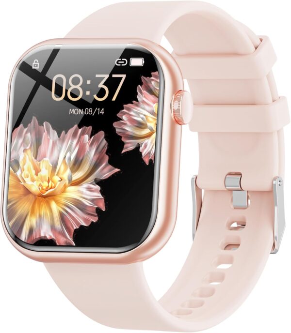 Hwagol Reloj Inteligente Hombre Mujer con Llamadas, Smartwatch Hombre Mujer, 1.85 Reloj Deportivo Mujer 140+ Modos Deportivos, Pulsómetro Monitor de Sueño, Calorías Podómetro para Android iOS