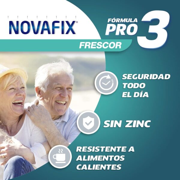 Urgo Novafix - Pro3 Frescor - Fijación ultrafuerte - Crema adhesiva dentaduras postizas - 50 g - Image 3