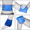 kwmobile Compresa de gel frío y caliente - Almohadilla ajustable reutilizable - Cinturón para calentar en microondas y enfriar en congelador - Azul - Image 2