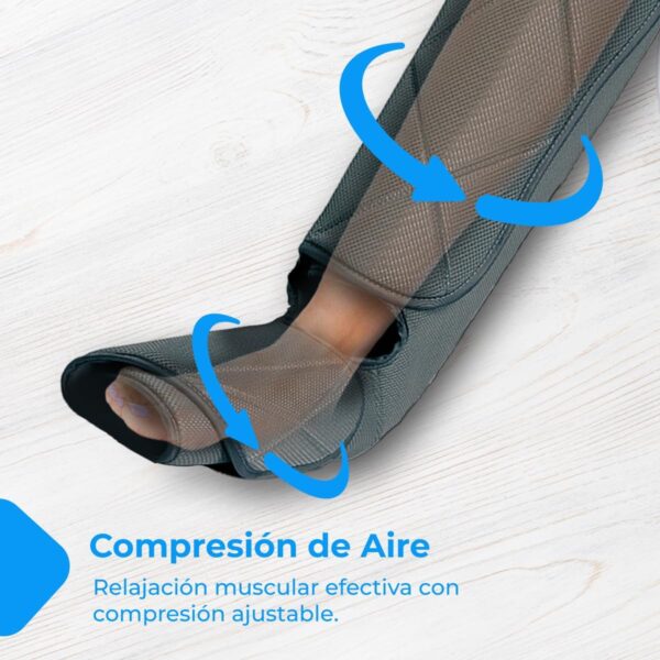 NK Masajeador de piernas, 6 Modos de masajes completos y parciales, 4 Niveles de Intensidad para cada modo, Temporizador con botones, Función Calor, Compresión de aire para relajación muscular - Image 7
