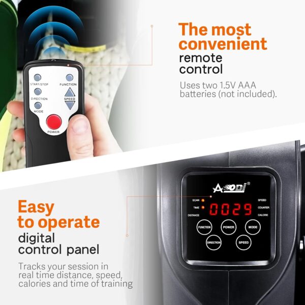 AOODIL Mini Eliptica, Máquina Elíptica Eléctrica de Velocidades Ajustables, Pedales Estaticos Personas Mayores, Pedaleador Electrico Portátil, Entrenador Elíptico para Mayores y Adultos - Image 2
