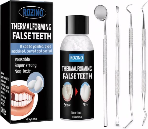 Resina Para Dientes ReparacióN De Dientes Perlas De ReparacióN De Dientes Resina Dental Dientes Postizos Temporales Resina Para Dientes ReparacióN De Dientes Resina Dental Con Herramientas Orales