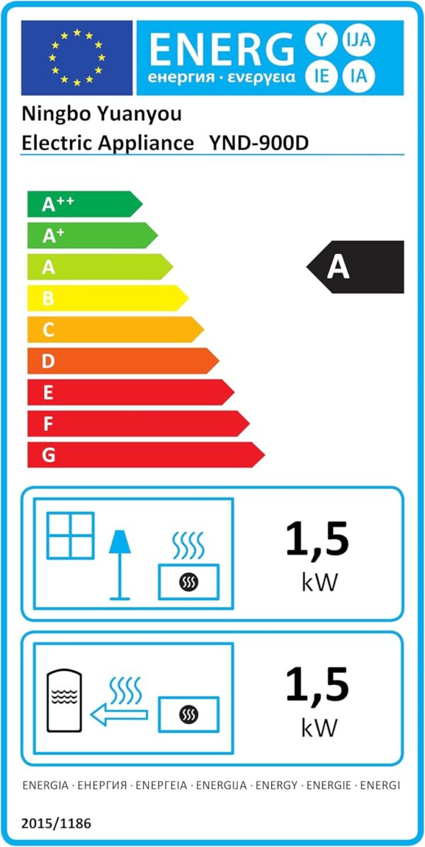 YAZEKY Calefactor Electrico,1500W Mini PTC Calentador de Ventilador de Cerámica Eléctrico,Ahorro de energía, Silencioso,3 Modos,Múltiples Protecciones-Adecuado para Oficina,Sala de Estar,Dormitorio - Image 10