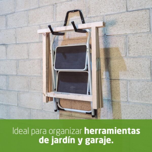 Amig - Gancho Colgador de Pared | Soporte para Bicicletas y Herramientas | Acero Zincado | Recubrimiento de Goma Antideslizante | Fácil Instalación | Peso recomendado: 35 kg - Image 5