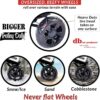 dbest products Bigger Carrito Dolly, Negro de Compras Plegable Carro de comestibles - Image 5