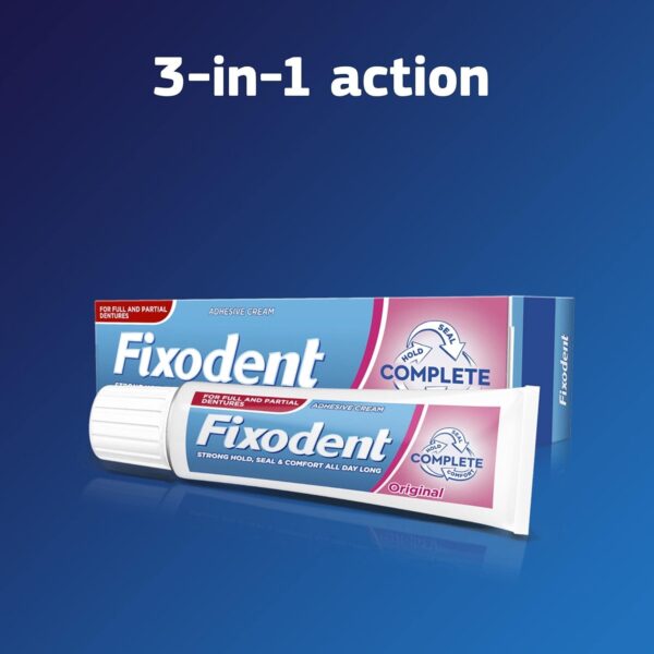 Fixodent Adhesivo completo para prótesis dentales, 70 g - Image 9